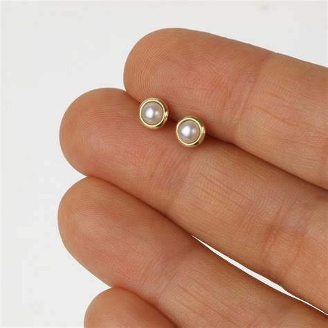 real gold pearl earrings